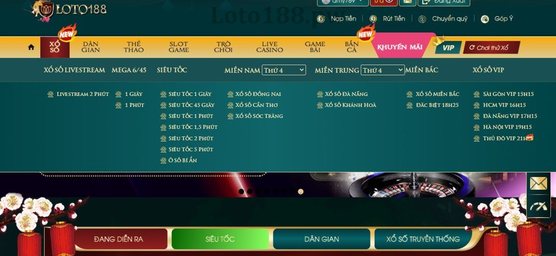 xổ số loto188