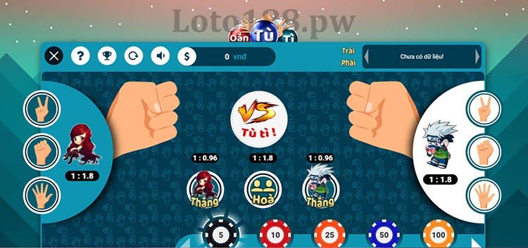 Oẳn tù tì online Loto188
